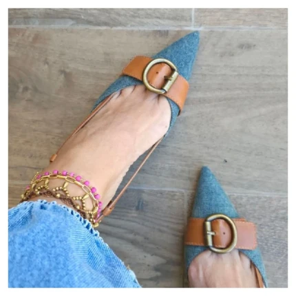 Scarpin Slingback Jeans Schutz