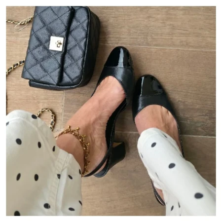 Scarpin Slingback Couro Arezzo