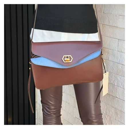 Bolsa Couro Marrom Arezzo
