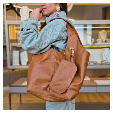 Bolsa Couro Boho Arezzo