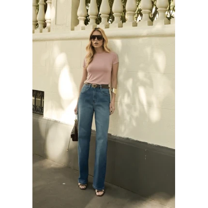 Calça Jeans Reta