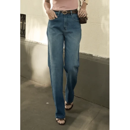 Calça Jeans Reta