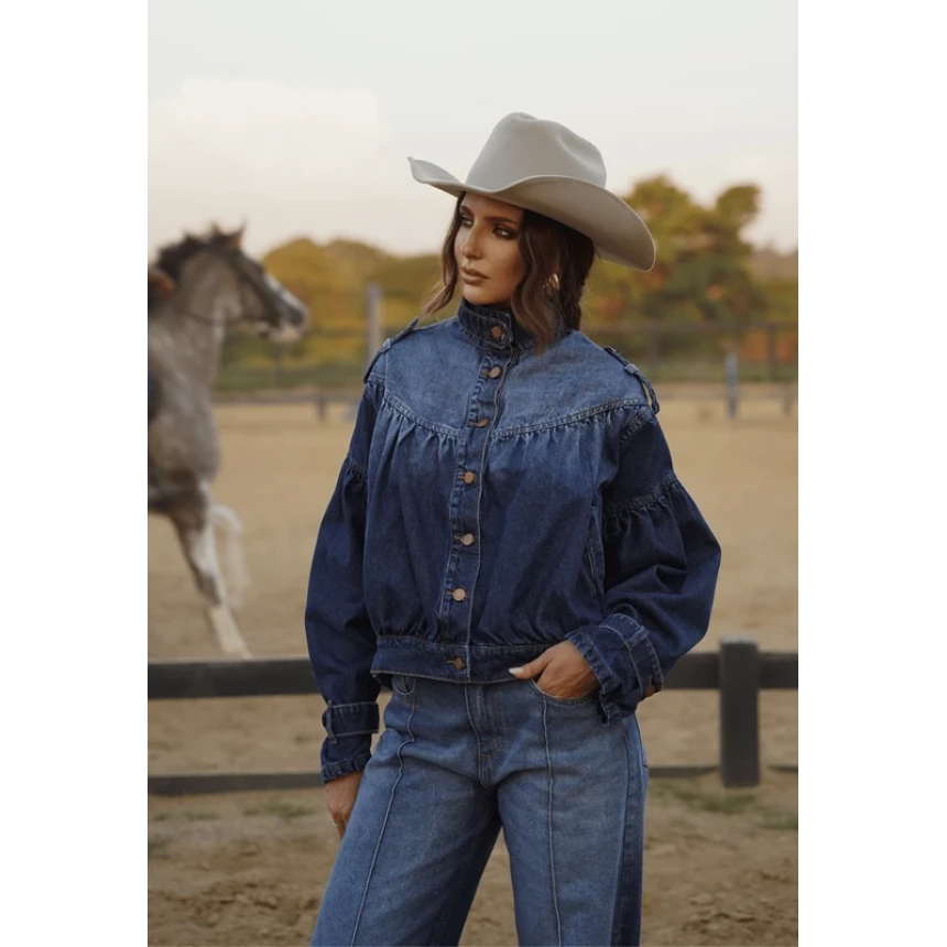 Jaqueta Jeans Linea Escura