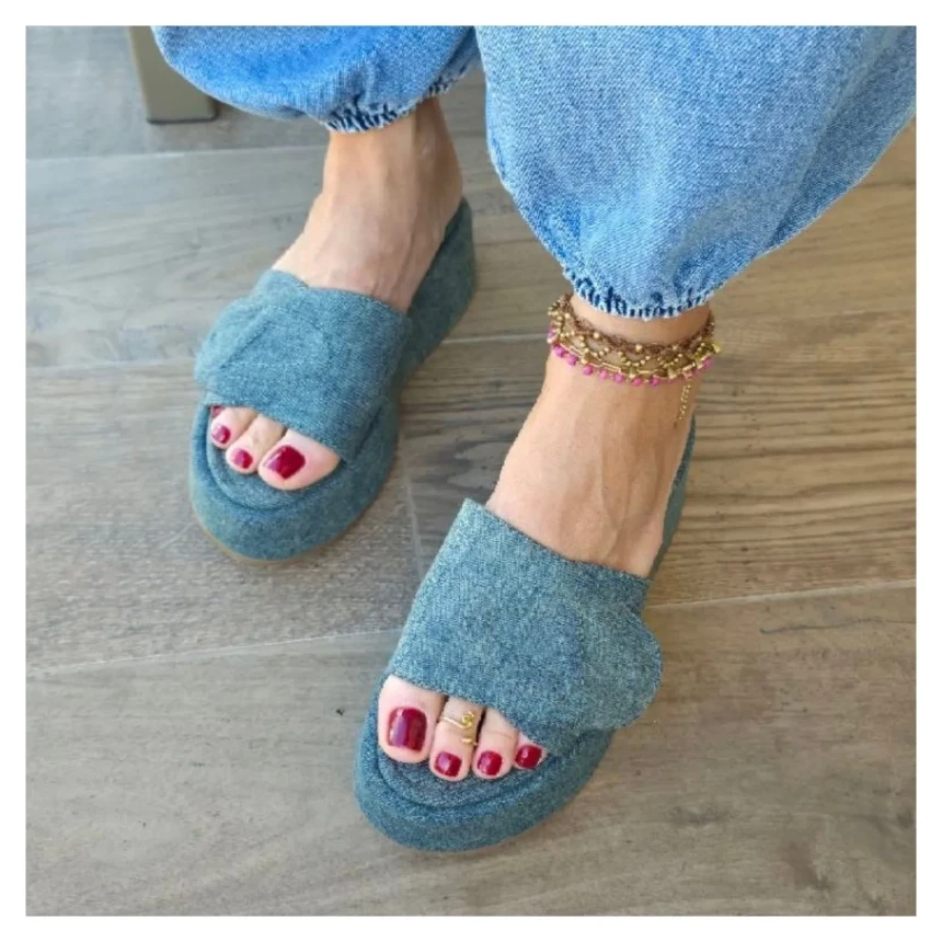 Tamanco Jeans Schutz