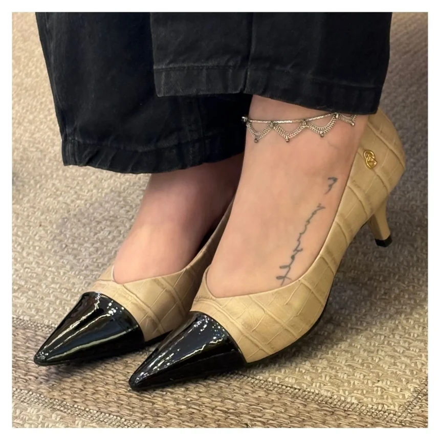 Scarpin Croco Giulia Domna