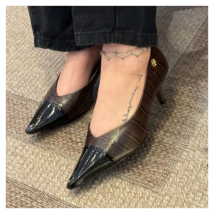 Scarpin Croco Giulia Domna