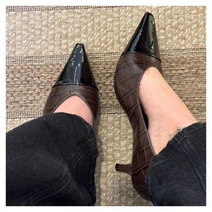 Scarpin Croco Giulia Domna