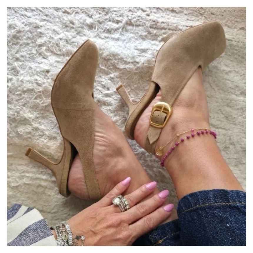 Scarpin Slingback Buckle Carrano