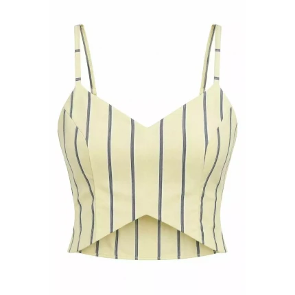Camisa Com Cropped Listrado