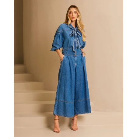 Calça Jeans Pespontos