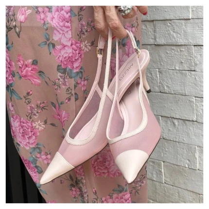 Scarpin Slingback Rosa Arezzo