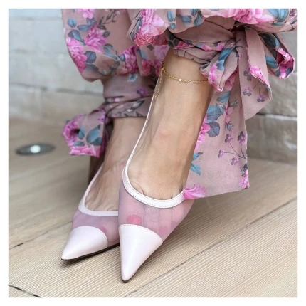 Scarpin Slingback Rosa Arezzo