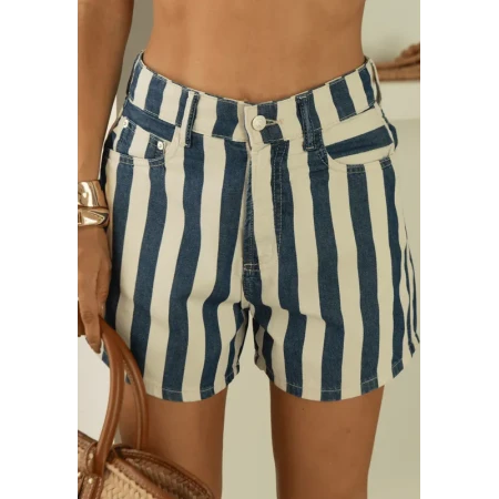 Short Mom Listrado