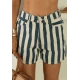 Short Mom Listrado