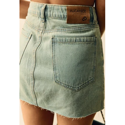 Saia Jeans Dirty Wash