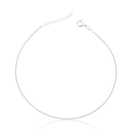 Tornozeleira Prata Veneziana Lisa