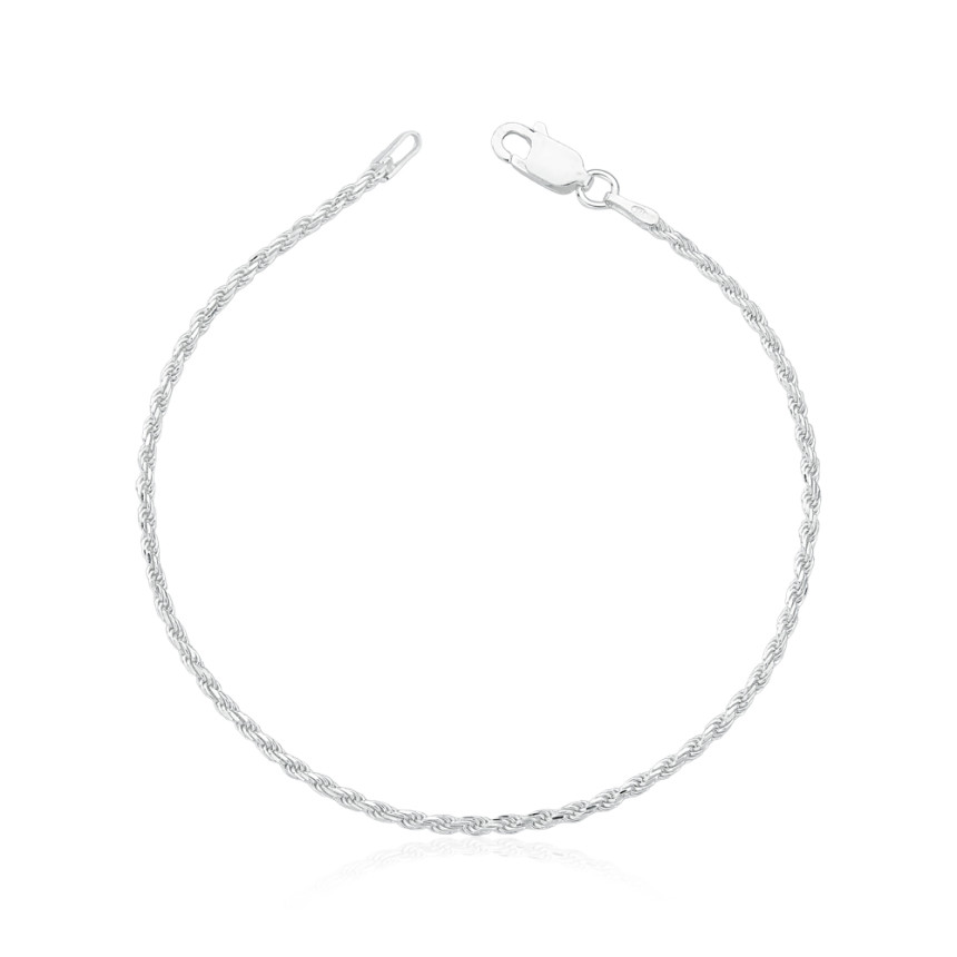 Pulseira Prata Cordão Baiano 18cm 