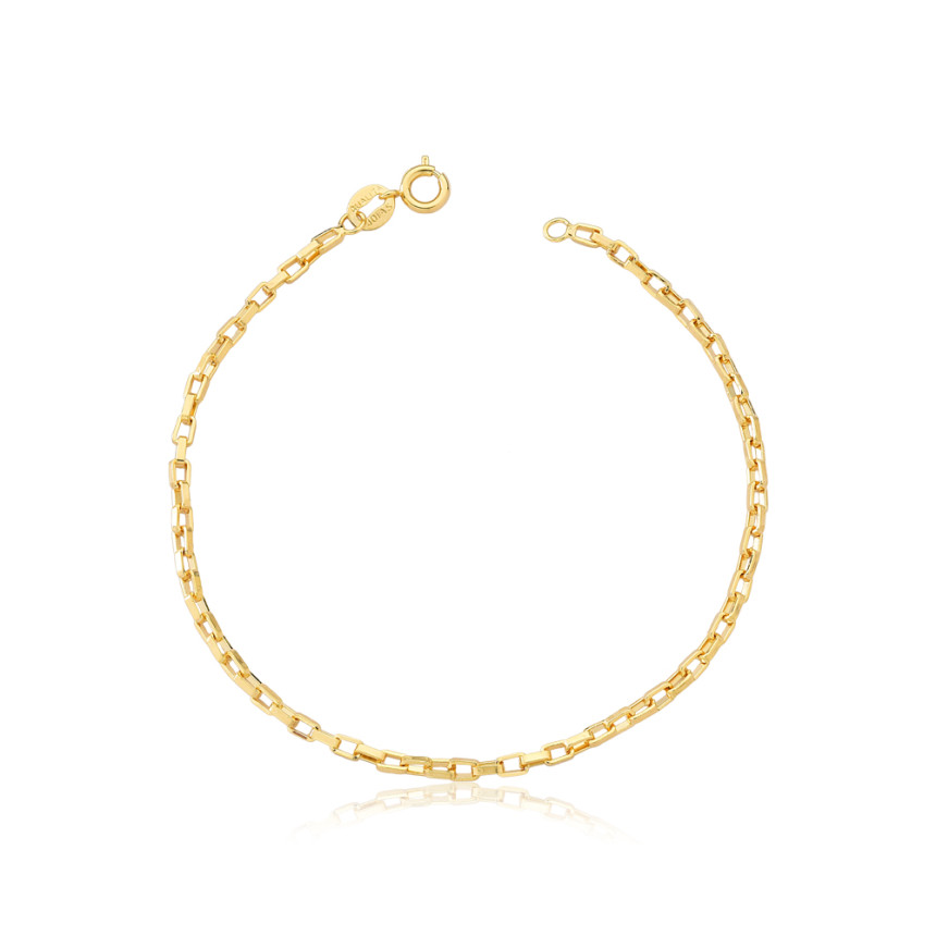 Pulseira Cartier 20cm (2mm) Folheada a Ouro 18k