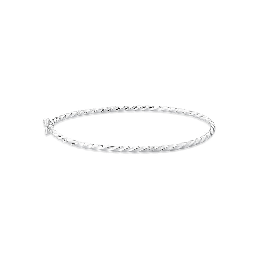Bracelete de Prata Fio Torcido Infantil 