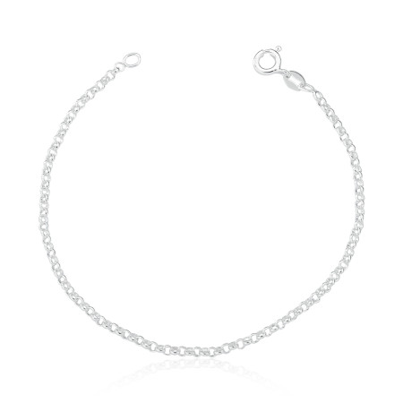 Pulseira Prata Portuguesa 18cm
