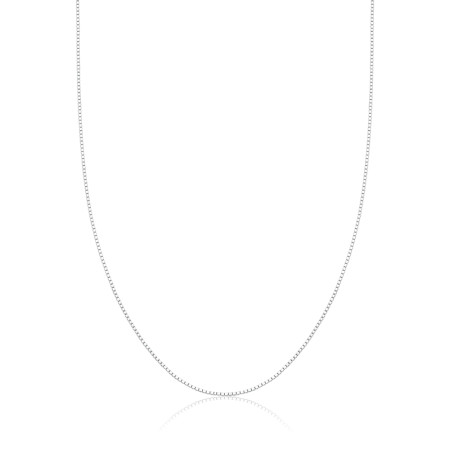 Corrente Prata Veneziana 35cm + Extensor