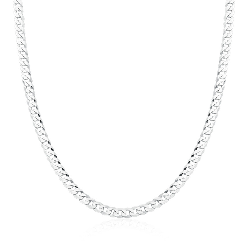 Corrente Prata Grumet 60cm (4mm)