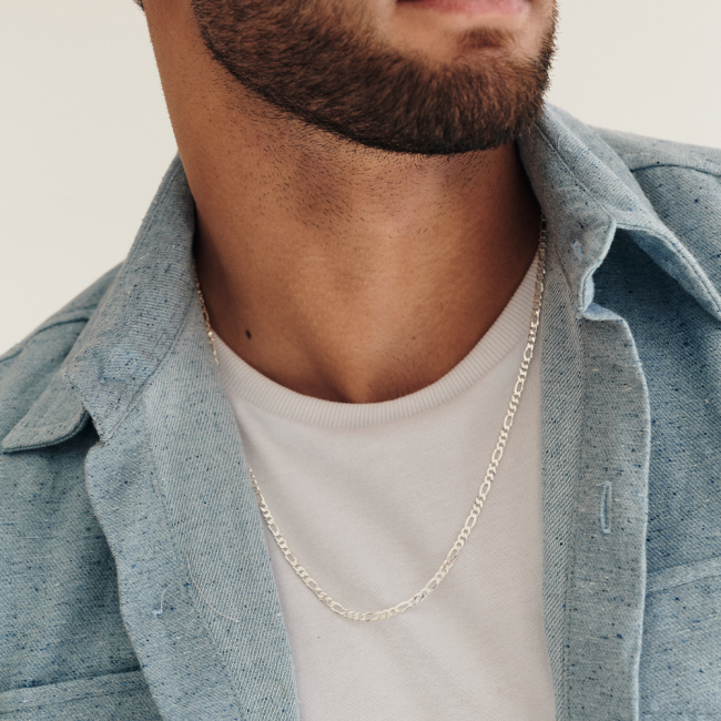 Corrente Prata 3x1 60cm (2,5mm)