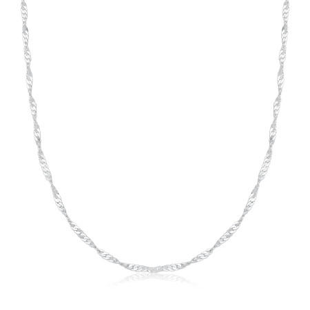 Corrente Prata Singapura 40cm