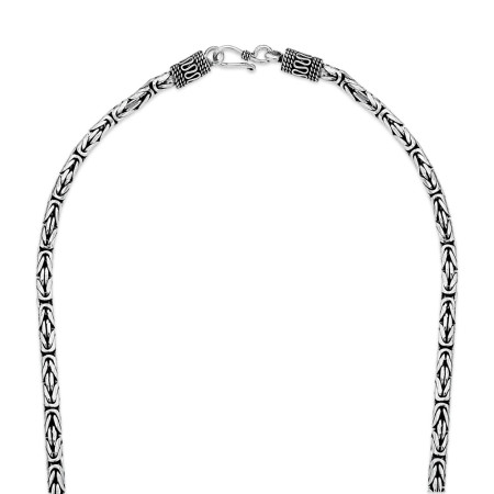 Corrente Prata Bali Ponto Peruano 55cm (4,5mm)