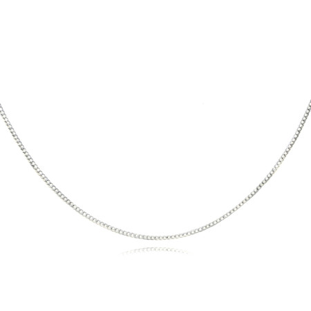 Corrente Prata Grumet Slim 60cm (2mm)