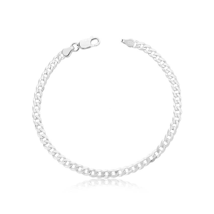 Pulseira Prata Grumet Superflat 20cm (4mm)
