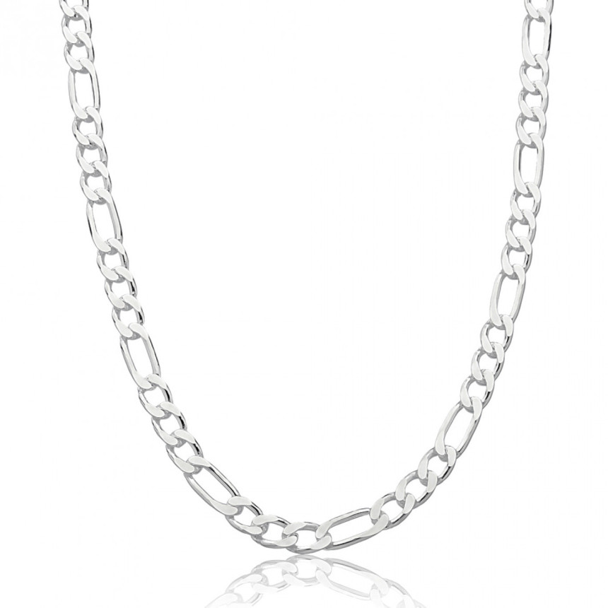 Corrente Prata 3x1 Superflat 60cm (5,6mm)