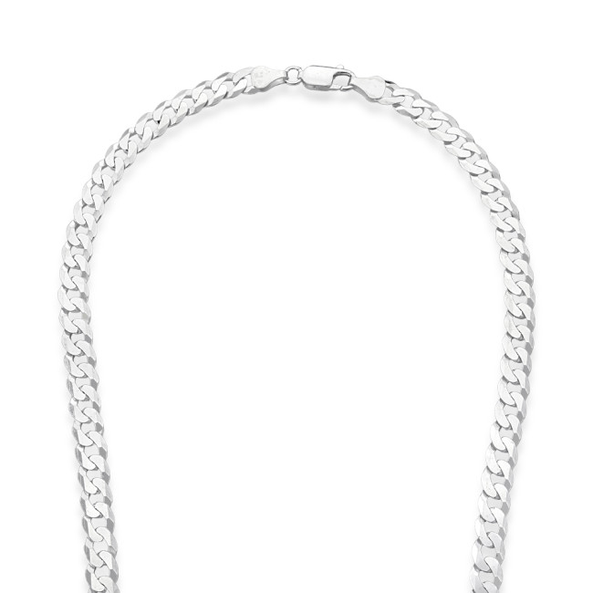 Corrente Prata Grumet Slim 60cm (6mm)