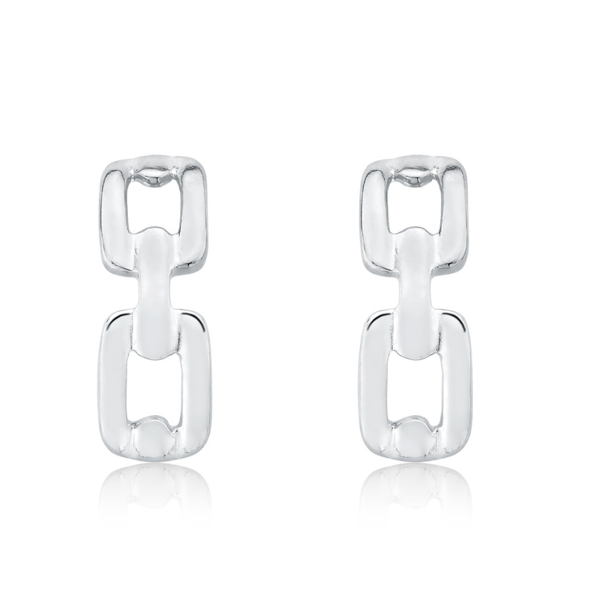 Brinco Prata Leve Fixo Cartier