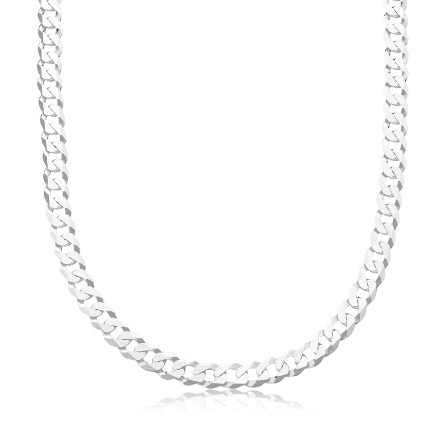 Corrente Prata Grumet Slim 70cm (6mm)