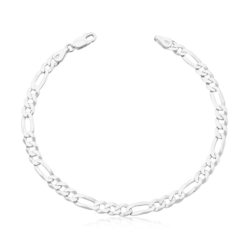 Pulseira Prata 3x1 20cm (5mm)