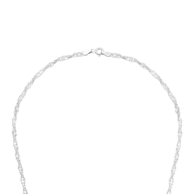 Corrente Prata Singapura 45cm