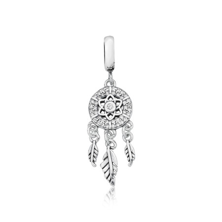 Berloque Prata c/ Ródio You Argola Filtro dos Sonhos Cravejado Envelhecido