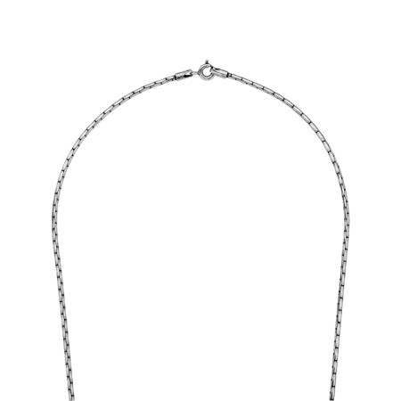 Corrente Prata Rabo de Rato Envelhecida 55cm (2mm)