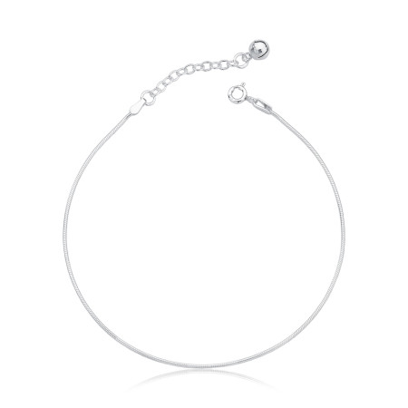 Tornozeleira Prata Rabo de Rato Guizo 