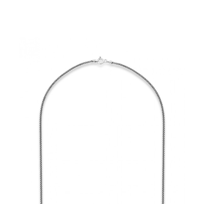Corrente Prata Pipoquinha Envelhecida (1,6mm) 60cm