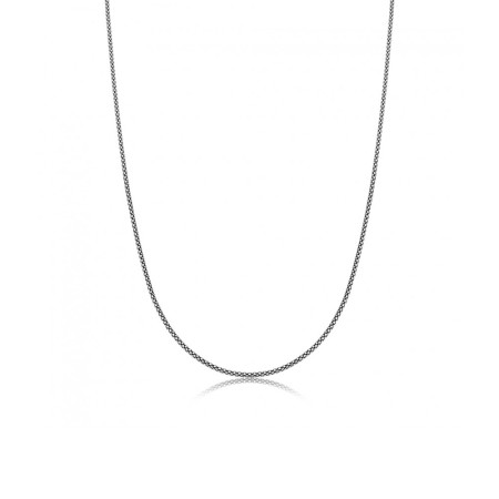 Corrente Prata Pipoquinha Envelhecida (1,6mm) 60cm