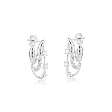 Argola Prata 3 Fios c/ Tarraxa 