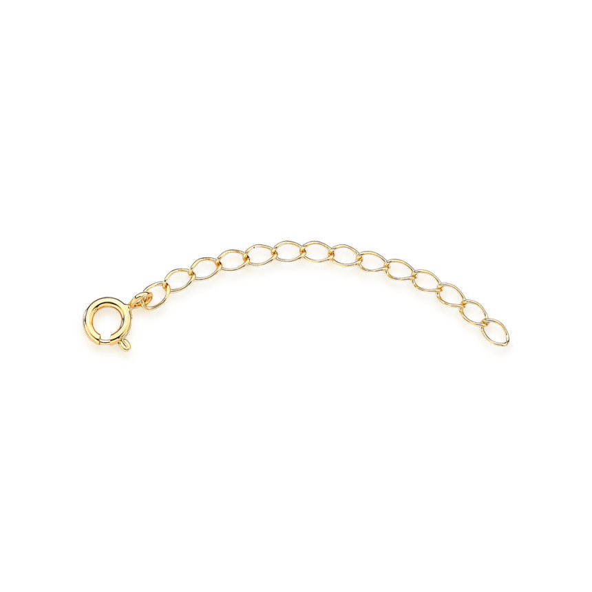 Extensor c/ Fecho 5cm Folheado a Ouro 18k