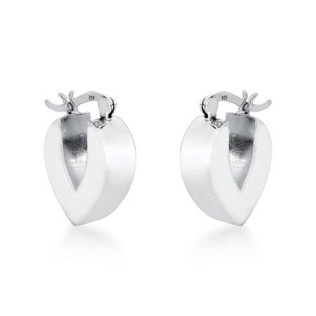 Argola Prata Bojuda Navete