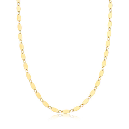 Choker Elos Lisos Folheada a Ouro 18k