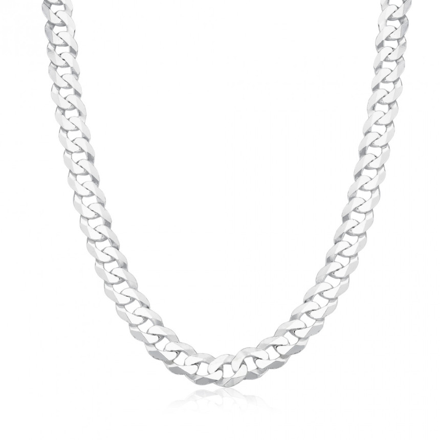 Corrente Prata Grumet Superflat 9mm (60cm)
