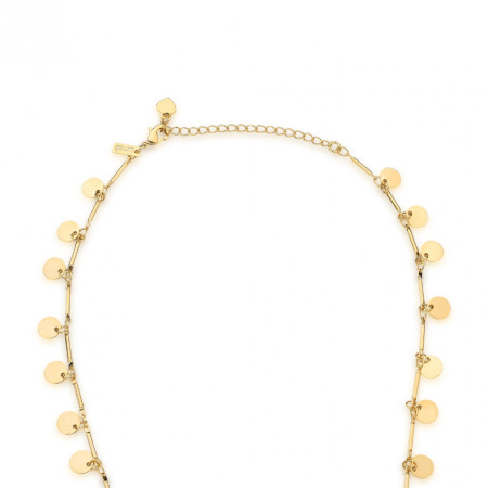 Choker Canutilhos c/ Círculos Lisos Folheada a Ouro 18k