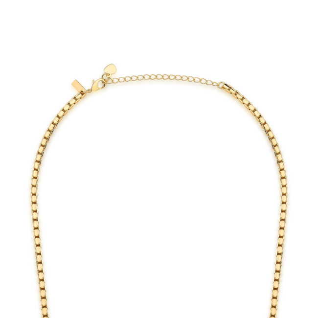 Corrente Veneziana Quadrada Folheada a Ouro 18k