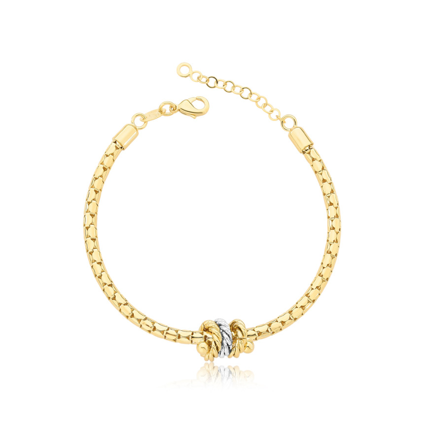 Pulseira Veneziana c/ Elos Folheada a Ouro 18k